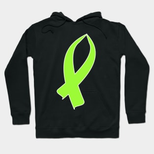 Awareness Ribbon (Lime Green) Hoodie